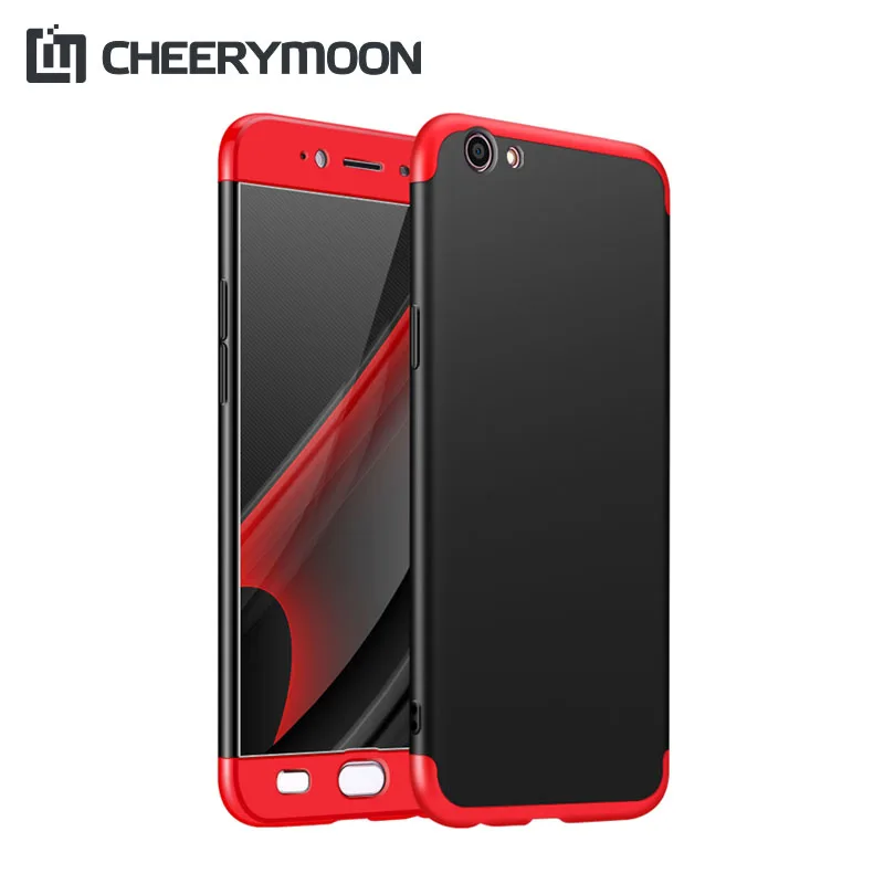 CHEERYMOON три секции полная защита для OPPO A57 матовый корпус Скраб Жесткий чехол