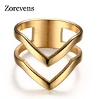 Модное женское кольцо в западном стиле zorcins 2022 золотого цвета из нержавеющей стали изысканное блестящее полированное кольцо