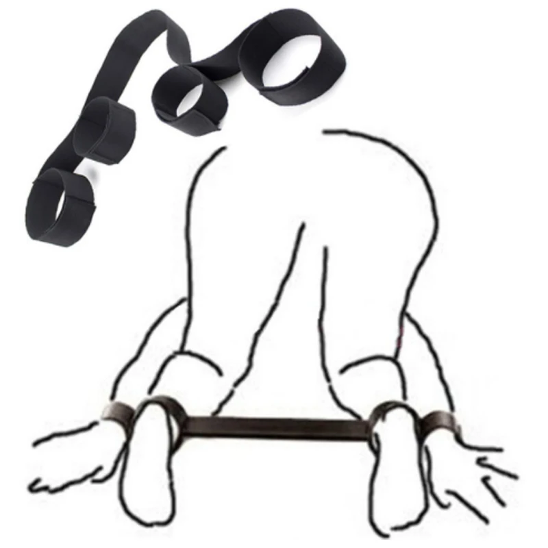 Интимные игрушки для женщин Handscuff лодыжки манжеты бондаж наручники Пары Нейлон