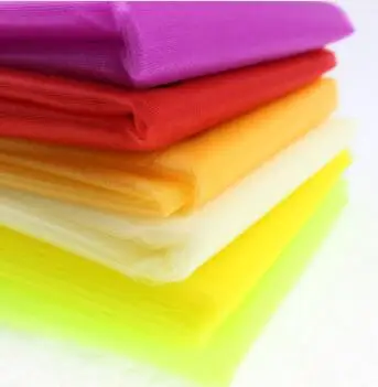 110 м/лот органза нетканый рулон ткани белый розового и фиолетового цветов фуксия