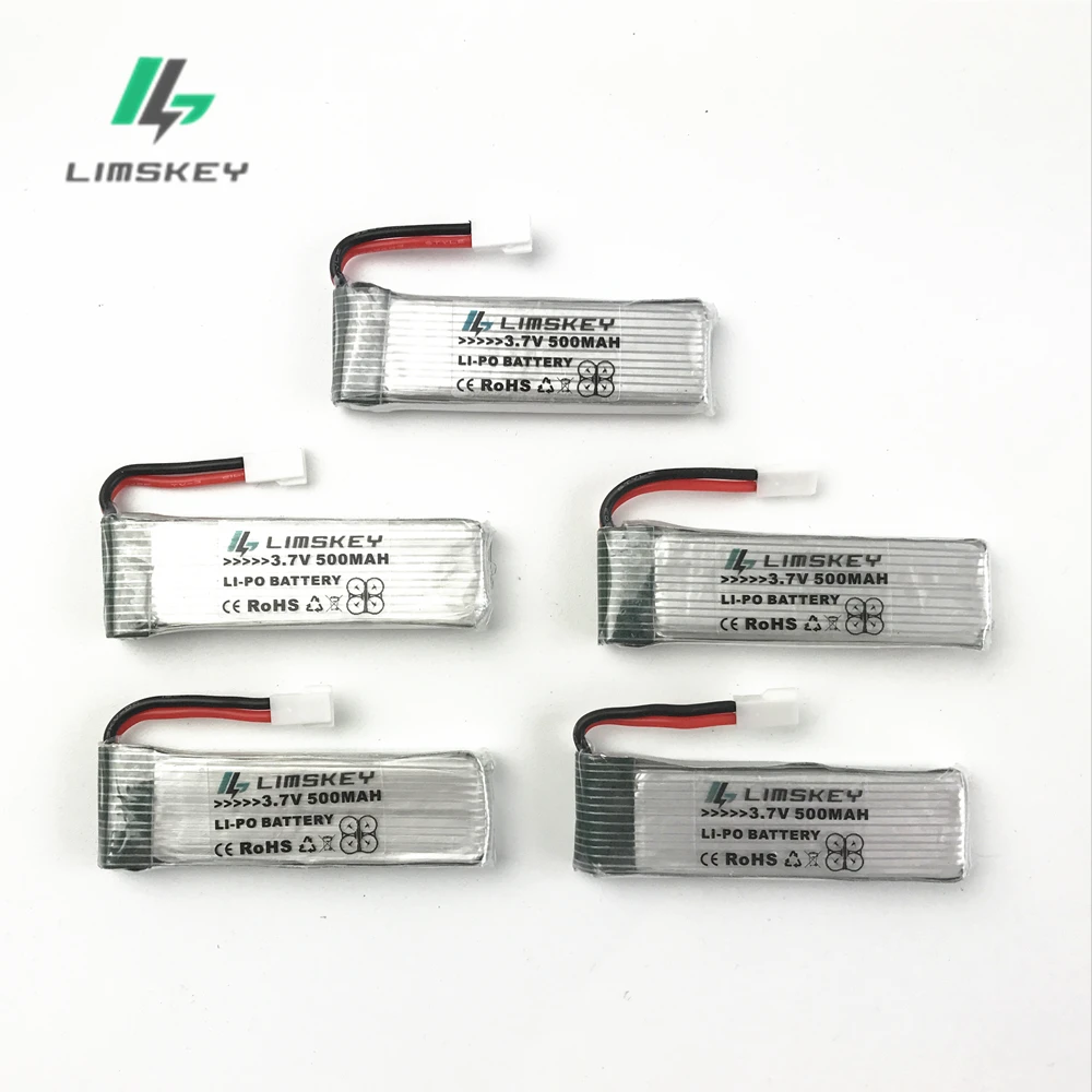 Аккумулятор Limskey lipo для квадрокоптера H37 Eachine E50 E50S GoolRC T37, 3,7 в, 500 мА · ч, 5 шт./лот Аккумулятор Limskey lipo для квадрокоптера H37 Eachine E50 E50S GoolRC T37, 3,7 в, 500 мА · ч, 5 шт./лот