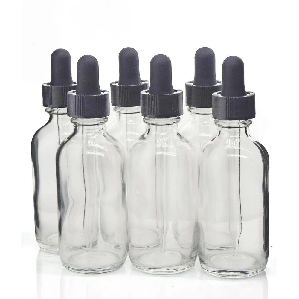 6pcs 2 Oz 60ml Clear Glass Dropper Bottle with Glass Eye Pipette Empty Refillable Essential Oils Aromatherapy Reagent Liquid
6pcs 2 Oz 60ml Clear Glass Dropper Bottle with Glass Eye Pipette Empty Refillable Essential Oils Aromatherapy Reagent Liquid