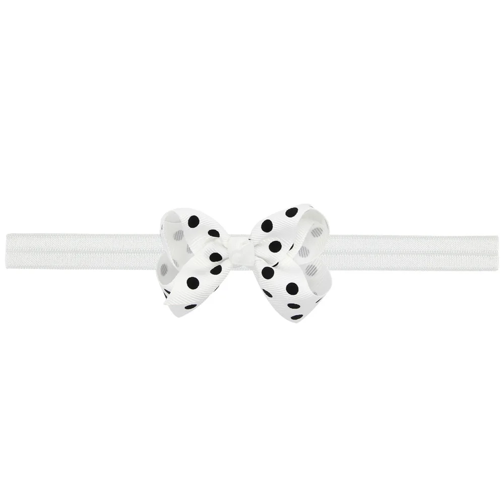 1 Piece MAYA STEPAN Dot Bow Tie Girls Children Hair Head Band Baby Newborn Rope Headband Headwear Headwrap | Детская одежда и