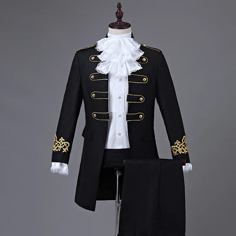 Мужской маскарадный костюм 18 го века жакет Rococo исторический джентльменский