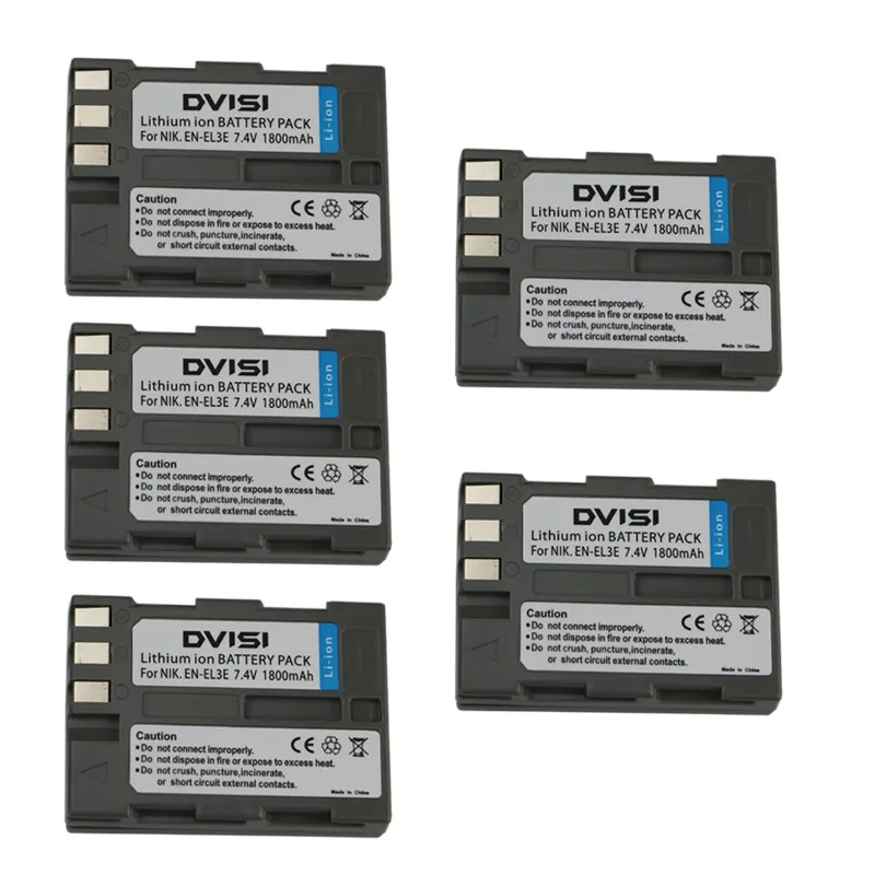 7,4 V 1.8Ah EN-EL3e RU EL3e ENEL3e Перезаряжаемые Камера Батарея для Nikon D90 D700 D300 D80 D70 D50 D200 D300s D100 D70s