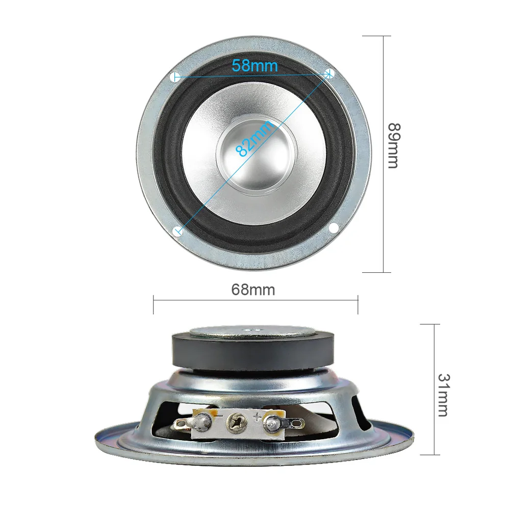 AIYIMA 2 шт. 3 дюймовый портативный динамик s 4 Ом 10 Вт динамики DIY для Mini Altavoz ПК стерео