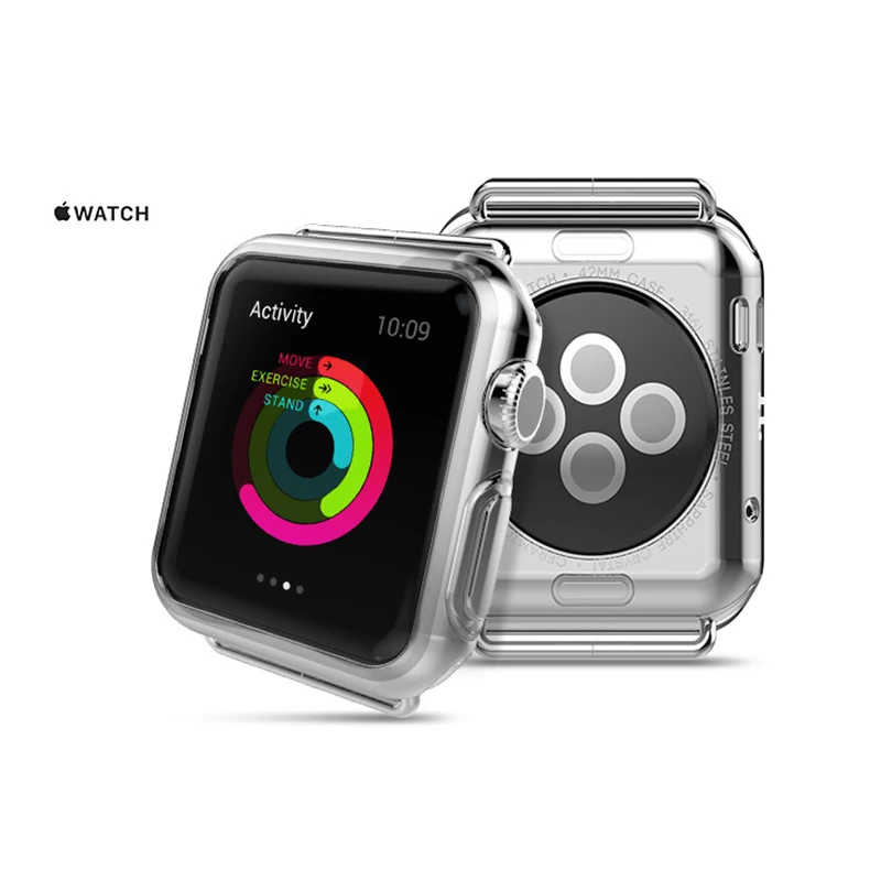 Для Apple Watch 38 мм 42 серия 2 чехол ультра тонкий защитный чехлы удары для кожи с