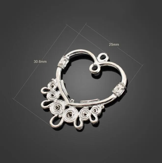 100 шт старинное серебро любовь соединитель для шармов подвеска ювелирные изделия