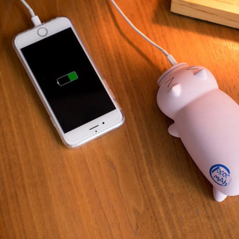 Очаровательная Копилка Дизайн Портативный двойной USB порт банк питания 10000 мАч для Iphone Быстрая зарядка Мобильная Внешняя батарея