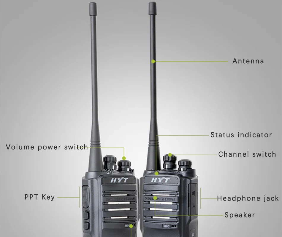 Для HYT радио HYT TC-500S двухстороннее радио UHF 450-470MHz VHF 136-154MHz портативное радио с защитой от пыли