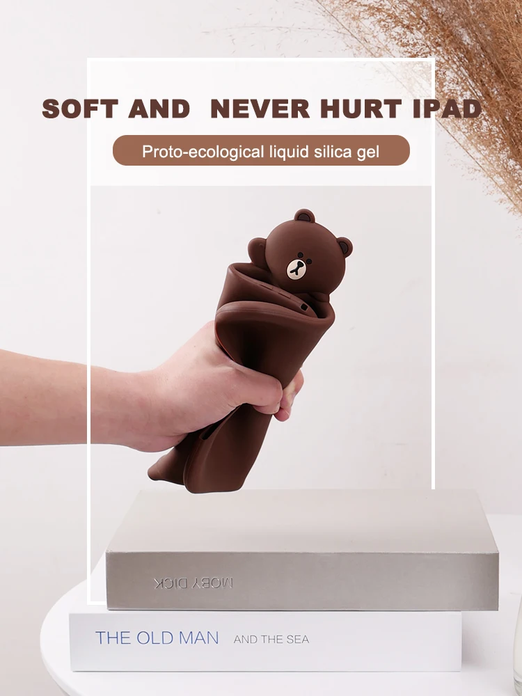 Мультфильм мягкий силиконовый чехол Обложка для iPad Pro 9 7 10 5 воздуха Air2 Mini 1 2 3 4