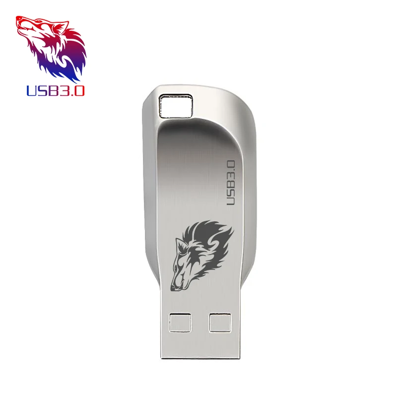 USB флеш-накопитель 3 0 64 Гб Металлическая стальная ручка-накопитель