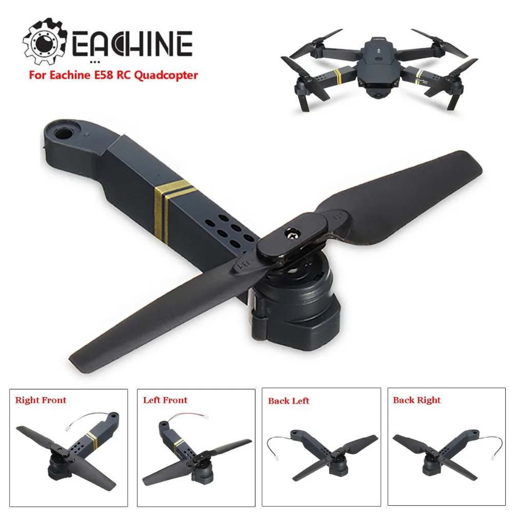 

Eachine E58 RC Quadcopter Spare Parts Axis Arms with Motor & Propeller For FPV Racing Drone Frame Parts Replacement Accs