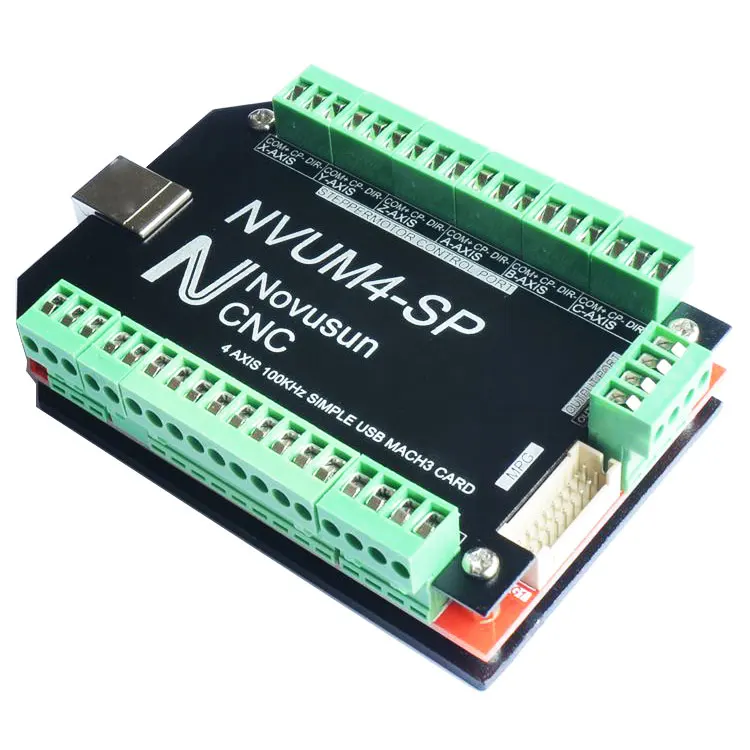 Фото NVUM4-SP USB MACH3 Интерфейс печатная плата 4-осевая CNC контроллер 100 кГц удостоверения NVUM4-SP USB MACH3 Интерфейс печатная плата 4-осевая CNC контроллер 100 кГц удостоверения