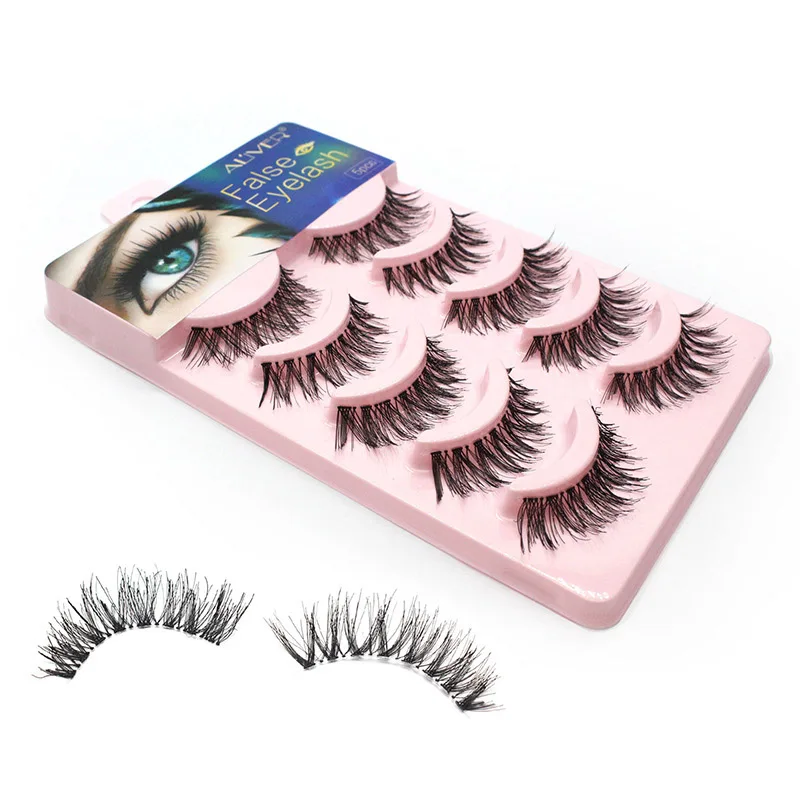 5 пар Набор накладных ресниц натуральные Толстые Накладные ресницы для