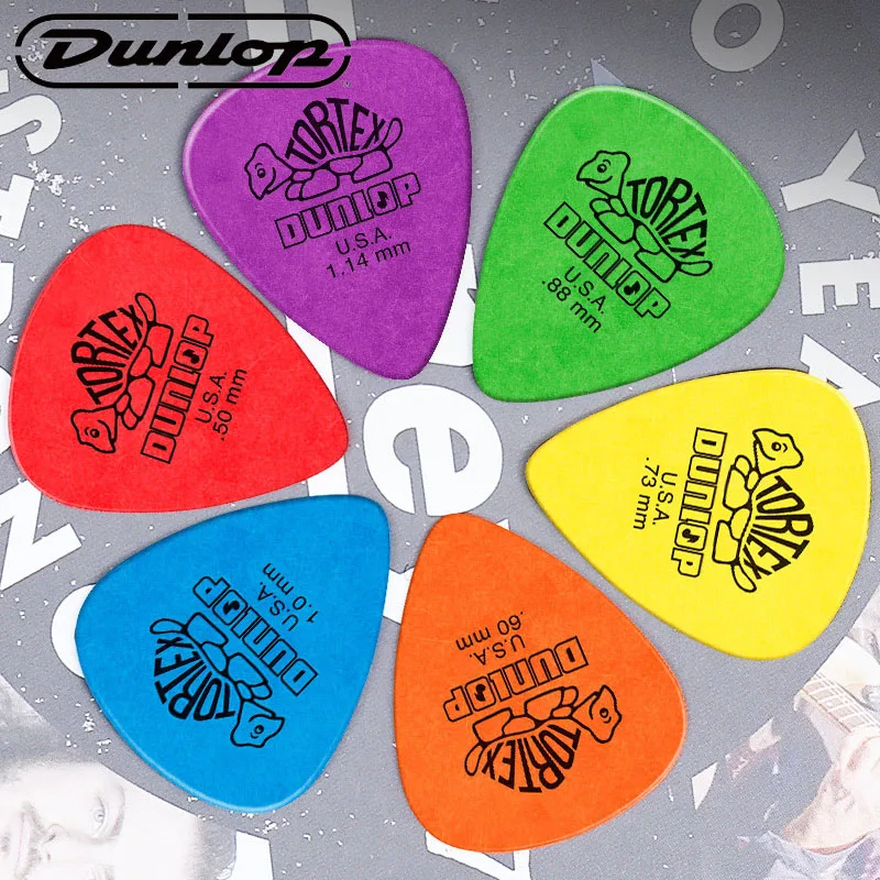 

6pcs Dunlop Tortex Standard Guitar Picks Plectrum Mediator for Bass Acoustic Electric Classic Guitar Accessories