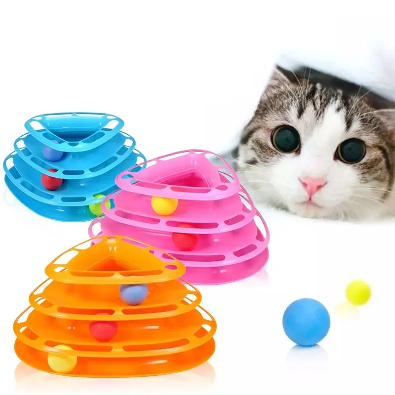 Забавный Кот Игрушка для домашней кошки игрушки Интеллект тройной игровой диск кошка игрушечные мячи для развлечения и развлечений