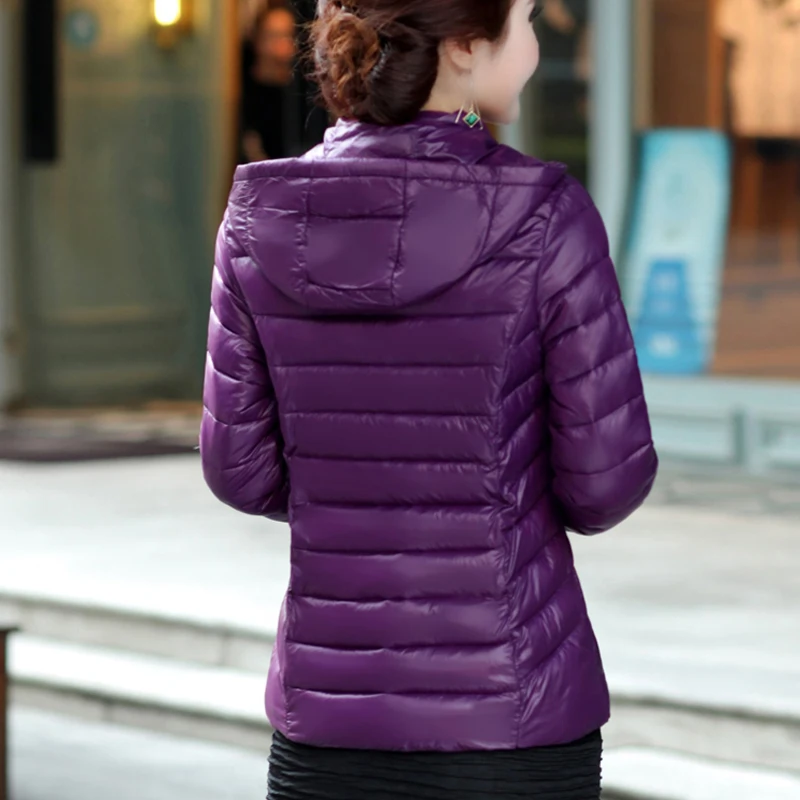 

Nice Women Winter Hooded Jacket Slim Plus Size Cotton Padded Coat Female Outerwear Short Ladies Inverno Jaqueta Feminina