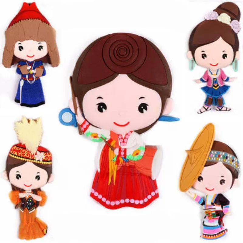 

Chinese Style Famous People 3D Refrigerator Stickers Home Decoration Refrigerator Magnets World Travel Souvenir Gifts