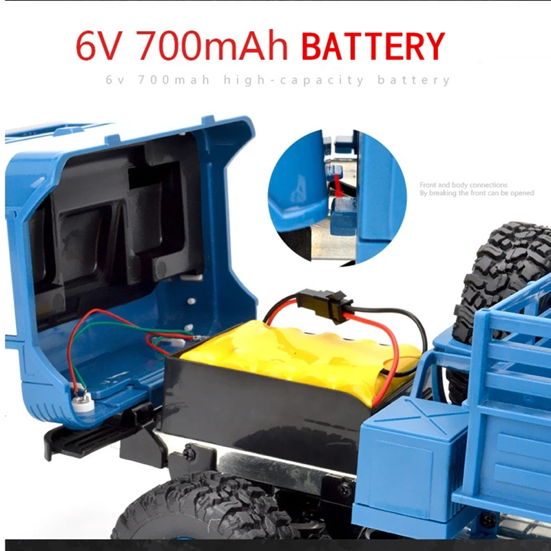 RC военный грузовик 2,4G 4WD 1:16 внедорожник RC автомобиль игрушка скалолазание автомобиль RC игрушки Радиоуправляемая машина детский подарок