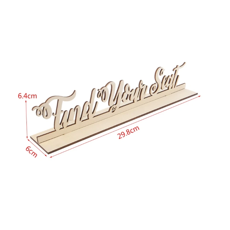 Романтический деревенский деревянный знак сделай сам найдите свое сиденье знаки