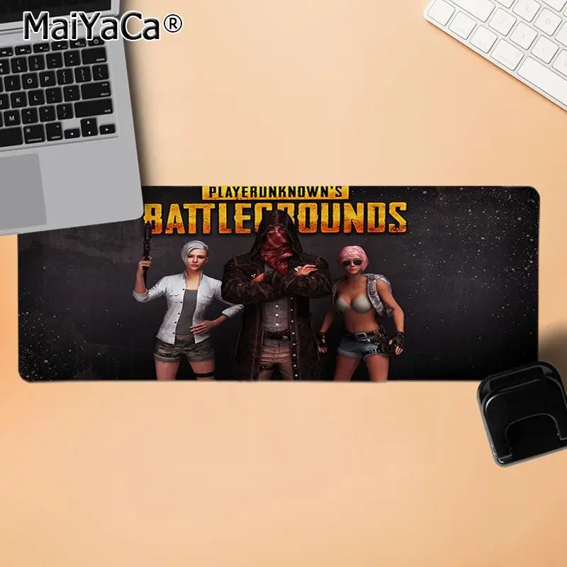 LockEdge 30X90cm MaiYaCa Подарочный коврик для мальчика Playerunknown's Battlegrounds PUBG коврик для мыши игровой прочный резиновый коврик для мыши Warcraft Dota CS GO - Цвет: LockEdge 30X90cm