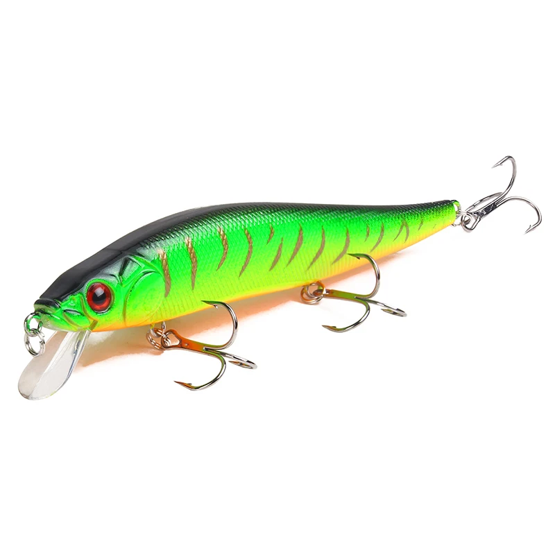 HAODIAOZHE Minnow рыболовная приманка с 3 басовыми тройными крючками высокого качества