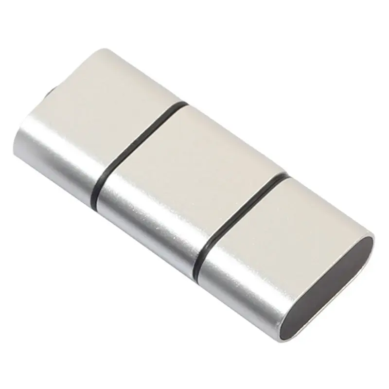 Универсальный 3 в 1 OTG type-C кард-ридер USB 3,0 USB Micro-USB комбо 2 слота TF SD type C кард-ридер для смартфонов ПК - Цвет: Silver