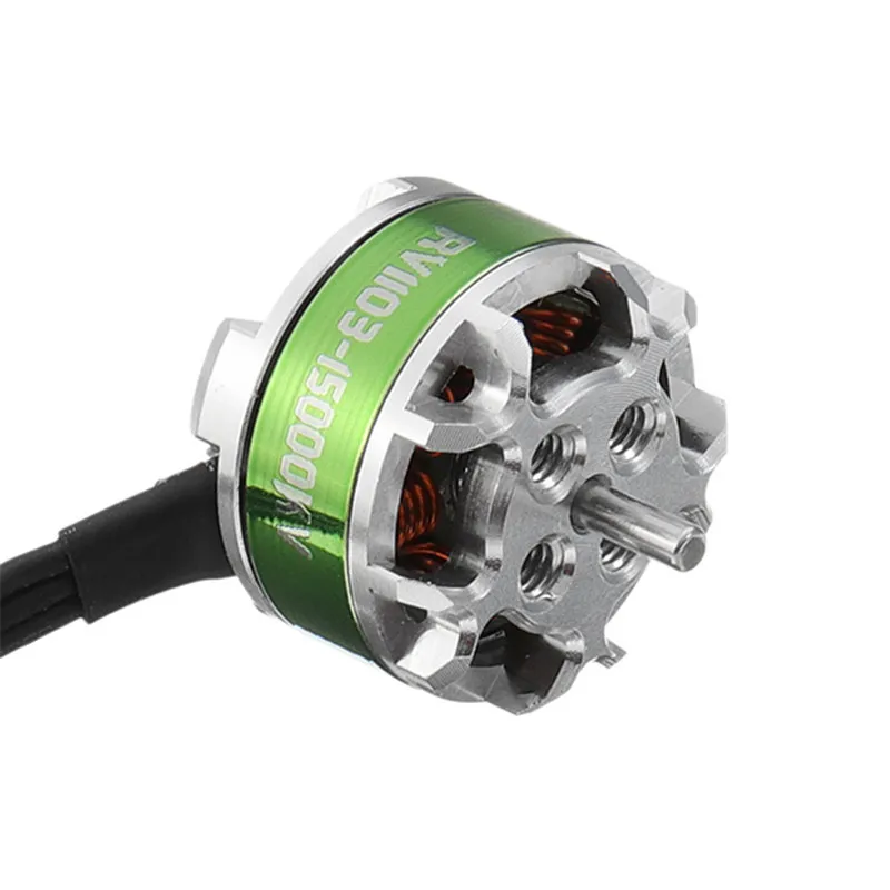 Оригинальный aokfly rv1103 1103 8000kv 15000kv 1 3 S бесщеточный Двигатель зеленый для 80 100 мм Мини