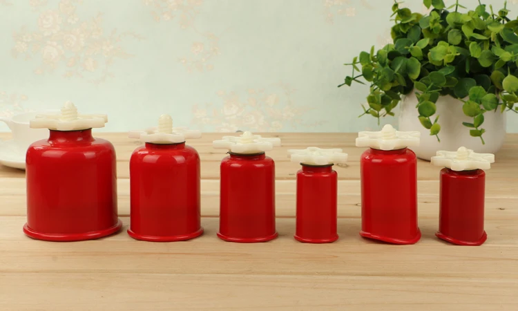 Набор всасывающих банок Водопад с лягушкой 6 вращающихся в 1 комплекте|cupping set|suction