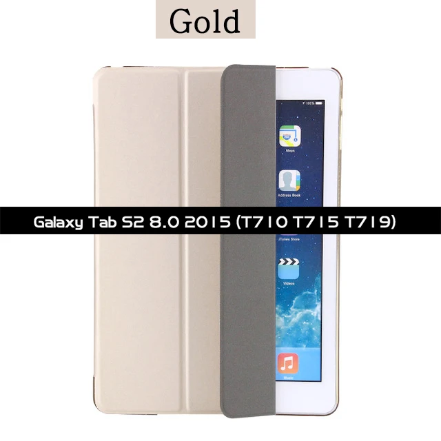 Чехол для планшета для Samsung Galaxy Tab S2 9,7 T810 T815 T813N T819 флип-чехол с функцией подставки для Galaxy Tab S2 8,0 T710 T715 T719 Smart Cover - Цвет: T710 T715 T719