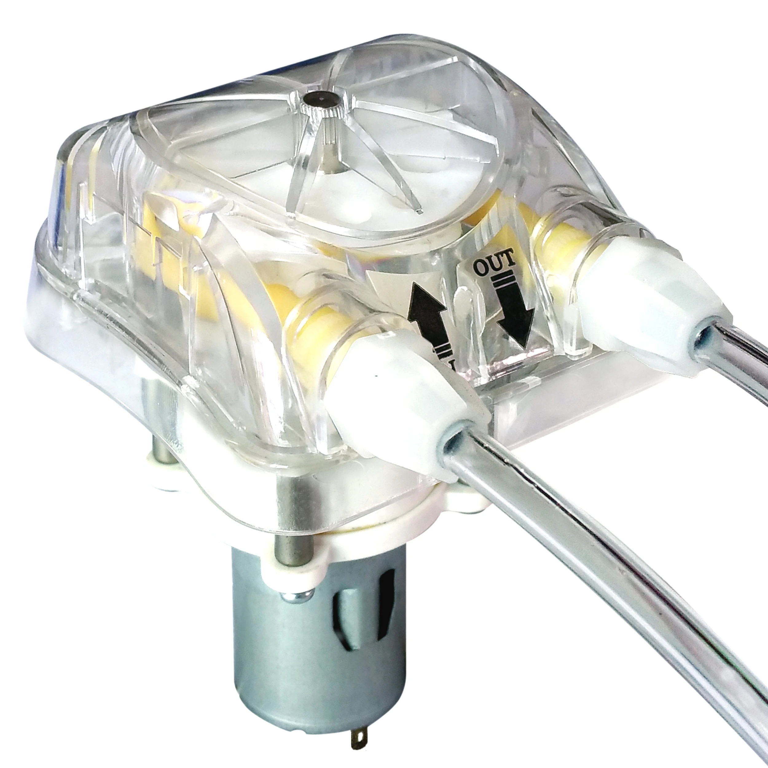 

20ml/min, 3 rollers, 24Vdc Honlite Peristaltic Pump with Exchangeable Pump Head and Santoprene peristaltic tube
