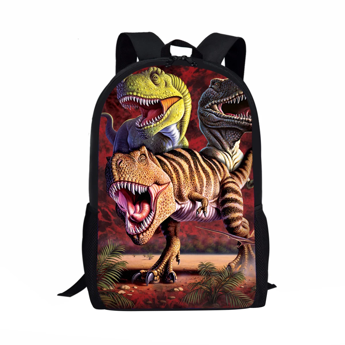 Advocator Printed Wide Dinasour Schoolbag for Teenager Girls Boys Kids Travel Luggage Backpack Shopping Shoulder Bag Men Mochila