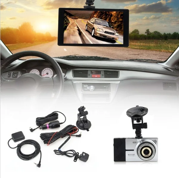 Новые Android Автомобильный ВИДЕОРЕГИСТРАТОР Камера 5 &quotFull HD 1080 P GPS Навигации ROM