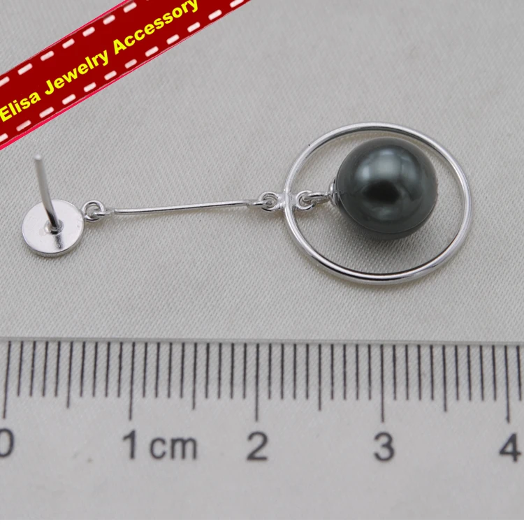 Серьги из стерлингового серебра S925 пробы с жемчугом женские серьги DIY компоненты