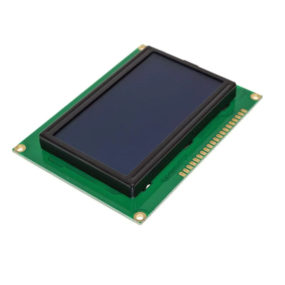12864 с шрифтом ЖК-экраном подсветкой Blu-Ray синий белый 5V LCD | Электроника