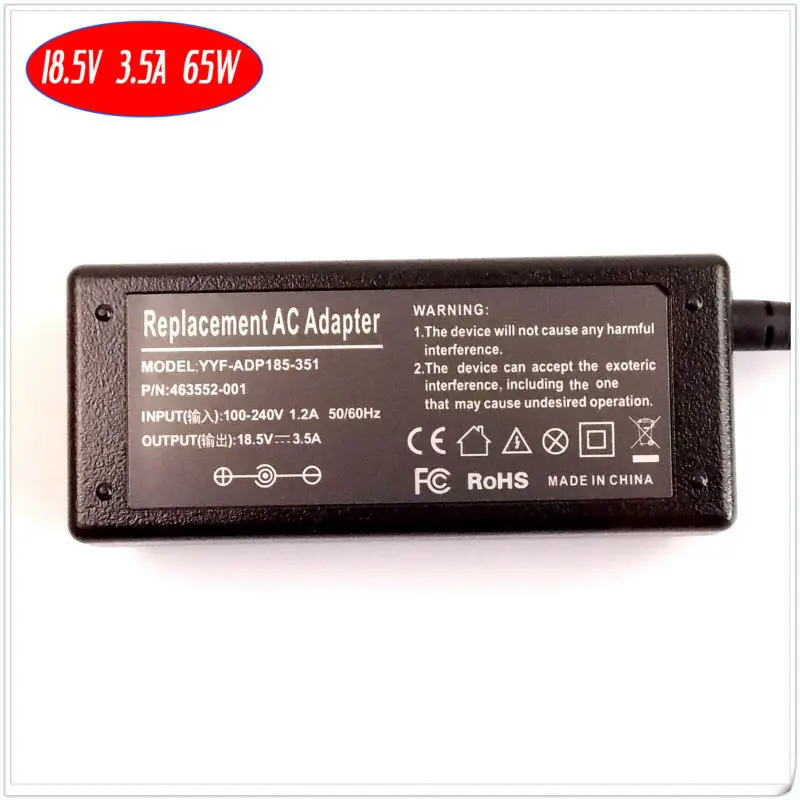 For HP G60-235CA G60-235DX G60-235WM G60-236US Laptop Battery Charger / Ac Adapter 18.5V 3.5A 65W | Компьютеры и офис