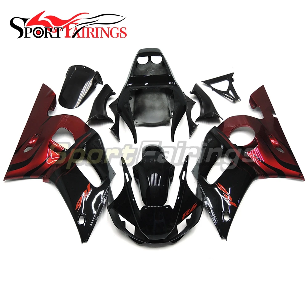 

Injection Complete Fairings For Yamaha YZF600 R6 98 99 00 01 02 Plastics ABS Motorcycle Fairing Kit Bodywork Red Gloss Black New