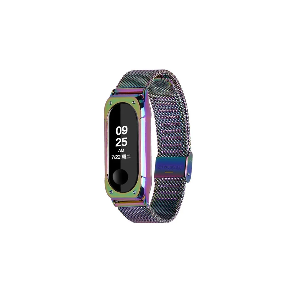 Mi Band 3 высококачественный ремешок для часов из нержавеющей стали Xiaomi