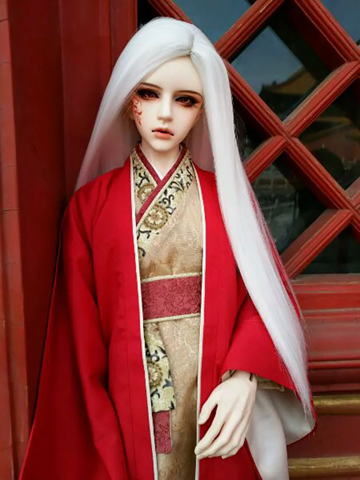 BJD 1/3 1/4 1/6 1/8 8 цветов длинный прямой высокотемпературный парик для девочек и