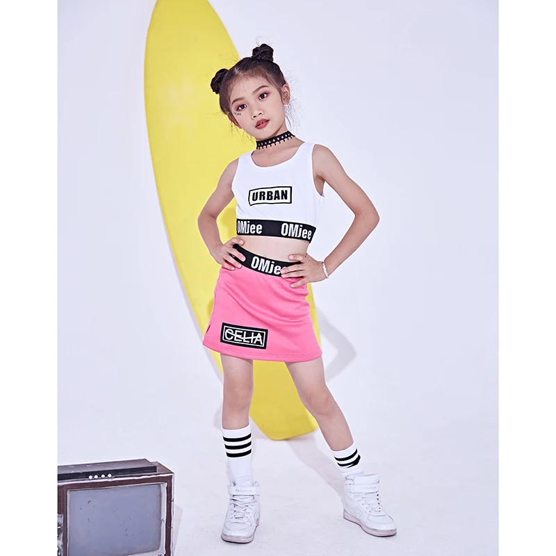 Модный джазовый танцевальный костюм для девочек одежда выступлений в стиле