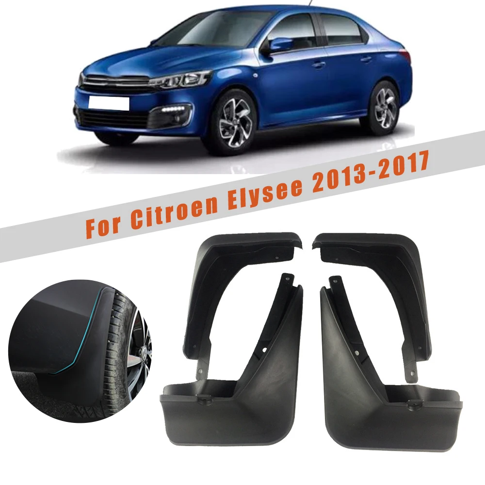 Автомобильные Брызговики для Citroen C-Elysee/Elysee 2013- брызговик, крыло брызговик Светоотражающие Брызговики автомобильные аксессуары 4 шт