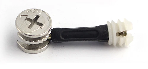 Новинка, 10 комплектов, мебельная сторона, соединяющая 15x12 мм кулачковый штуцер, дюбель, предварительно вставленная гайка
