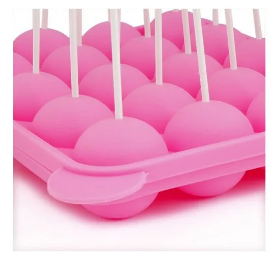 Форма для выпечки 25 палочек розового цвета стандартный размер|cake pops|pan moldecake pop pan |