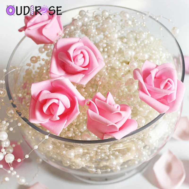 OUDIROSE 50 шт. 6 см разноцветная пена голова розы ручная работа сделай сам с днем