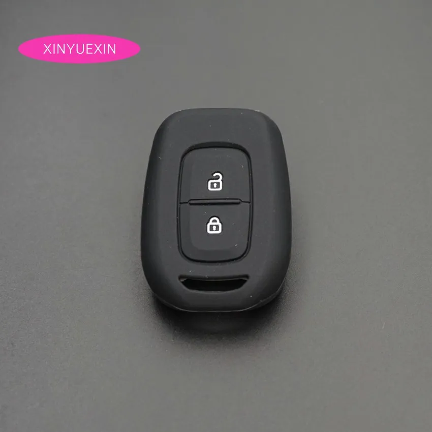 Силиконовый чехол для автомобильного ключа Xinyuexin Renault Scenic Master Megane Duster Logan Clio Captur с
