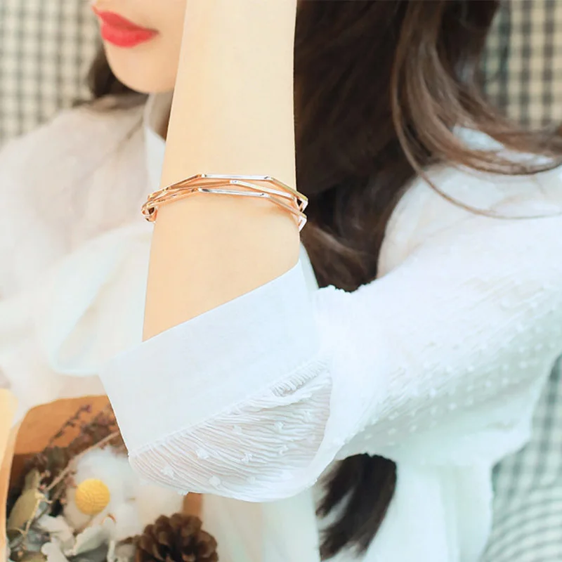 Браслеты Женские 2018 роскошные розовое золото серебро летние браслеты из