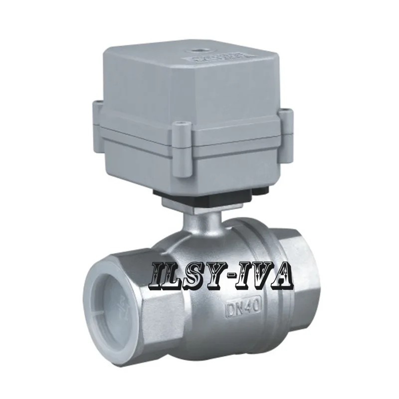 Двухходовой Электрический шаровой клапан DN32 DN40.DN50 DC12V DC24V моторизованный из