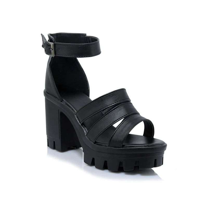 Женские босоножки с ремешком на щиколотке высокий каблук из плексигласа ПВХ