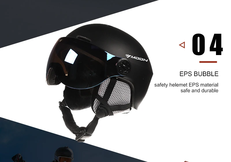 Moon Goggles лыжный шлем интегрально-Формованный PC+ EPS CE сертификат лыжный шлем Спорт на открытом воздухе Лыжный Сноуборд шлемы для скейтборда